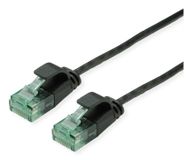 ROLINE Câble de brassage UTP DataCenter Cat.6A (Classe EA), extra fin, noir, 1,5 m