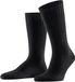 FALKE Stark Temper eenkleurig wol sokken heren zwart - maat 39-42