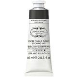 Lefranc Bourgeois 301564 Charbonnel Koperdrukinkten, sterk gepigmenteerde diepdrukverf, uitstekende lichtechtheid, levendige kleuren, bestand tegen veroudering, 60ml tube - Soft Black