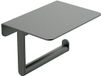 Wiesbaden Alonzo Toilet Roll Holder with Shelf Gunmetal