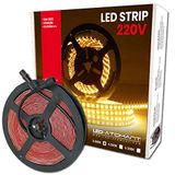 LED ATOMANT LED ATOMANT Ledstrip, 5 m, direct op 220 V, warm wit (3000 K), waterdicht, gesneden om de 10 cm