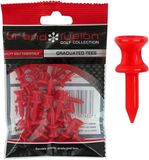 The Brand Fusion Rode Plastic Golf Tees 12mm 30 Stuks
