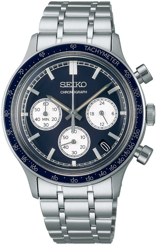 Seiko SSB477P1 Herenhorloge Analoog Staal Blauw