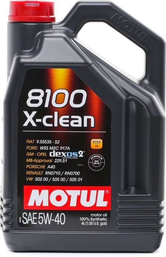 MOTUL 8100 X-Clean 5W40 Motor Oil - 5L