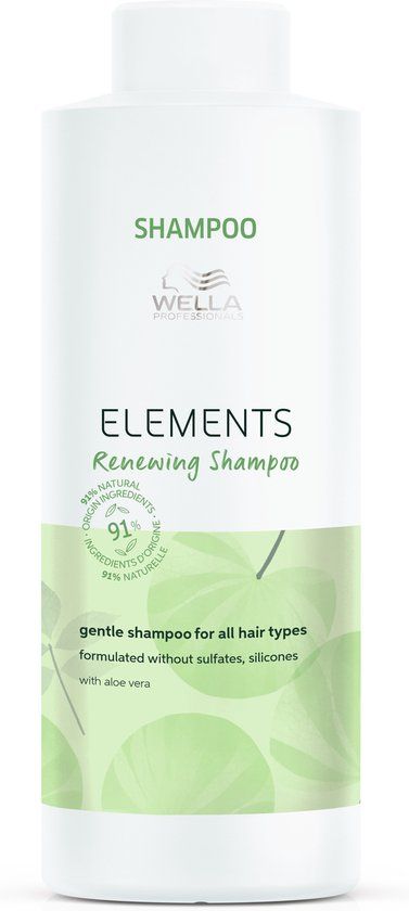 Wella Elements Renewing Shampoo 1000ml - For All Hair Types