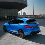 Oneway Achterbumperskirts (Hoeken) compatibel met BMW 1-Serie F40 M-Pack/M135i 2019- - Glanzend zwart
