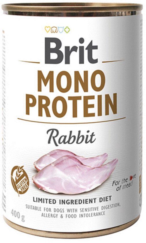 Brit Blik Care Mono Protein Hondenvoer - Konijn - 400 g