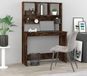 Maison Exclusive - Bureau avec étagère Chêne fumé 102x45x148 cm Matériau dérivé du bois