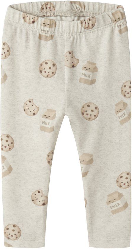 NAME IT NBNLOOKIM LEGGING - Baby - Leggings - Unisex - Peyote Melange - Maat 86