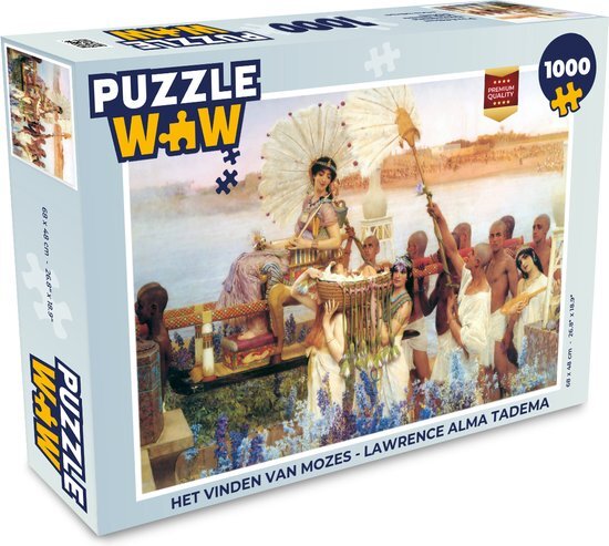 MuchoWow Puzzel Het vinden van Mozes - Lawrence Alma Tadema - Legpuzzel - Puzzel 1000 stukjes volwassenen