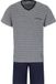 Pastunette - Heren Shortama - Cabana - Katoen - Blauw - Maat S