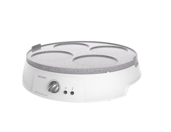 Cecotec 08008 Crepemaker - 4 pannenkoeken - 1200W - Wit