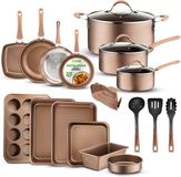 NutriChef Set de casseroles - Set de casseroles antiadhésives de 20 pièces