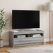 Maison Exclusive - Meuble TV LED en bois imitation chêne Sonoma, couleur gris