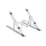 PRENDELUZ Inklapbare aluminium standaard met verstelbare hoogte, ideaal voor ergonomie in kantoren en werkplaatsen.