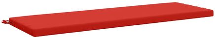 vidaXL - Bankkussen - SOEST - 100% Polyester - Rood - 140 x 50 x 5 cm