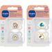 4er-Pack Schnuller Supreme Day+Night Silikon, 0-6 M