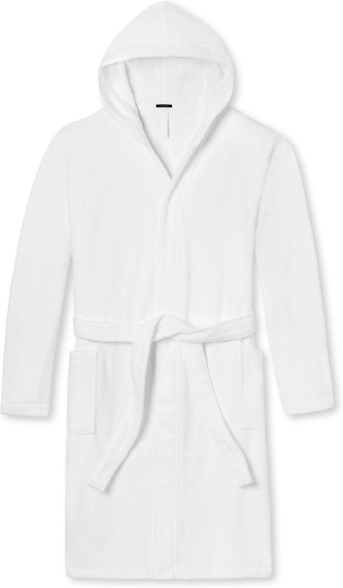 Schiesser Dames Badmantel - Wit - Maat S