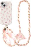 AVY Apple iPhone 15 MagSafe Hoesje met Koord (120CM) Cupid Blush