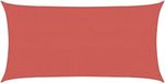 vidaXL Voile d'ombrage rectangulaire 2 x 6 m HDPE Terre cuite