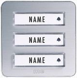 m-e modern-electronics 41082 Zender voor Draadloze deurbel Verlicht, Met naambord