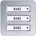 m-e modern-electronics 41082 Zender voor Draadloze deurbel Verlicht, Met naambord
