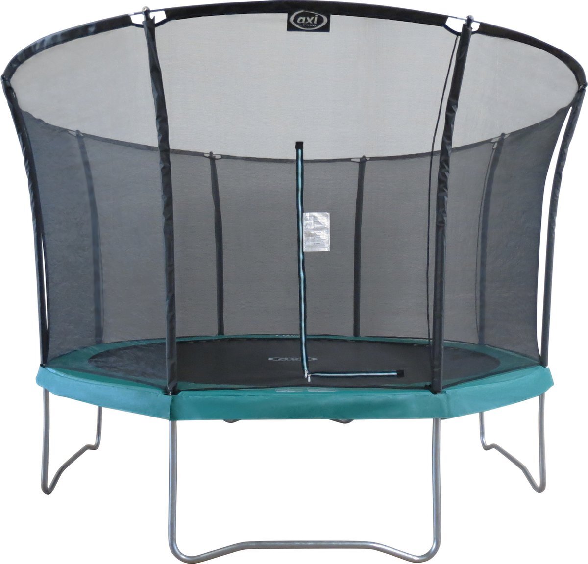 AXI Denver Trampoline met veiligheidsnet Ø 366 cm Groen - Onground op palen - Rond 12ft