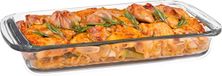 Marinex Ovenschaal van borosilicaat glas - rechthoek - 2.2 Liter - 34 x 21 x 5 cm - serveerschaal