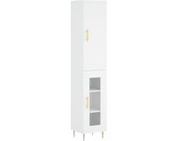 vidaXL Colonne - 34,5x34x180 cm - Bois traité - Blanc