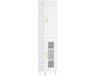 vidaXL Colonne - 34,5x34x180 cm - Bois traité - Blanc