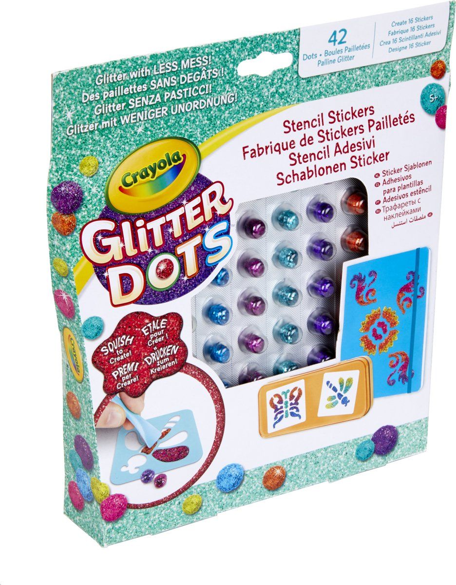 Crayola Glitter Dots - Stickers Set