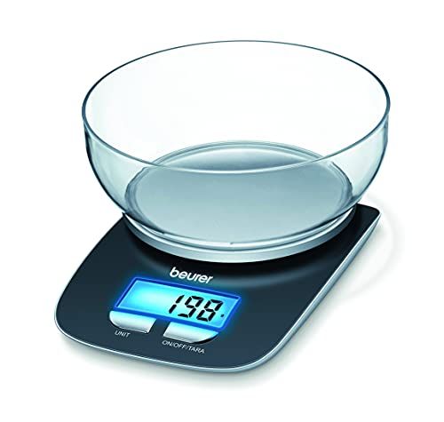 Beurer KS 25 Keukenweegschaal - Digitale keukenweegschaal met tarra-functie en 3 kg draagkracht