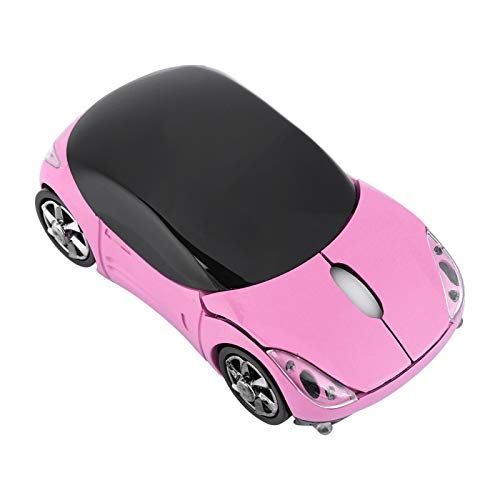 logozoee Draadloze muis voor kinderen, 2.4G draadloze muis met USB-ontvanger, auto draadloze muis Bluetooth optische muis 1600 DPI voor laptop pc tablet gaming Office Mac Windows (Pink)