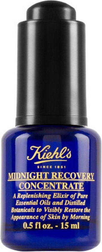 Kiehl's Midnight Recovery Concentrate - Noční regenerační olejové sérum pro svěží vzhled pleti 15 ml