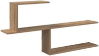 vidaXL Wandplank Artisanaal eiken 122 x 18 x 60 cm