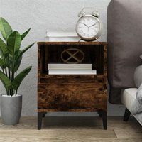 vidaXL Nachtkastje 40x35x50 cm gerookt eikenkleurig