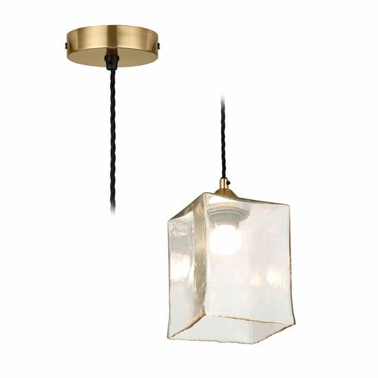 LOBERON Hanglamp Floravon helder/antiekgoudkleurig