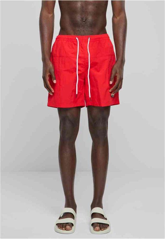 Urban Classics Block Zwemshorts - Rood - XXL
