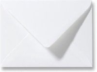 Cards & Crafts Paper Gifts B.V. 50 Luxe Enveloppen - C7 - wit - 8,1x11,4cm - 120 grams - Geschikt voor A7