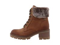 TOM TAILOR Bottines cognac / brun chiné