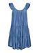 ONLY - ONLPEMA FRILL DRESS DNM - Meisjes - Mini jurken - XS - Lyocell - Dark Blue Denim