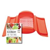 Lékué 3404600R10U500 Stoommandje Rood