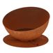 Esschert Design FF514 cheminée extérieure poêle autoportant bois de chauffage couleur rouille