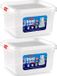Plasticforte Vershoudbakje - 4 stuks - Transparant - Kunststof - Ovaal - 1.6L