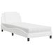 vidaXL Lit en cuir artificiel blanc 90x190 cm