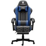 HICON® Gamestoel – Gaming Stoel – Gaming Chair met Voetsteun | Ergonomische Bureaustoel - Lambeth