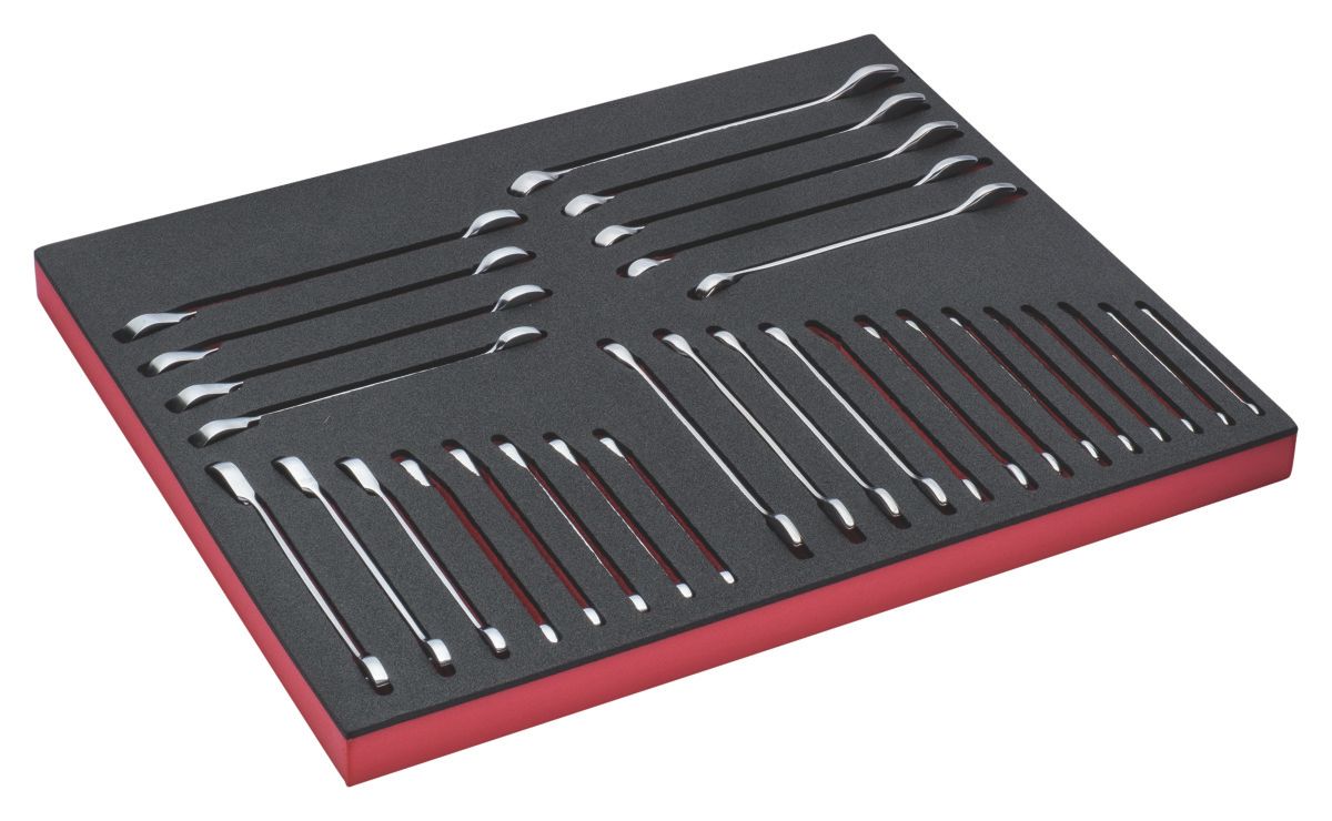 Bahco Foaminlay Fit&Go 3/3 met ringsteeksleutels en ratelsleutels - 30-delig - FF1A3004