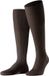 FALKE Bristol Pure effen geribd wol kniekousen heren bruin - maat 41-42