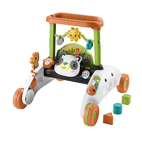 Fisher-Price 2-zijdige Steady Speed Panda Walker Meertalige Edition, interactief babyspeelgoed met Smart Stages leerinhoud [Amazon Exclusive]