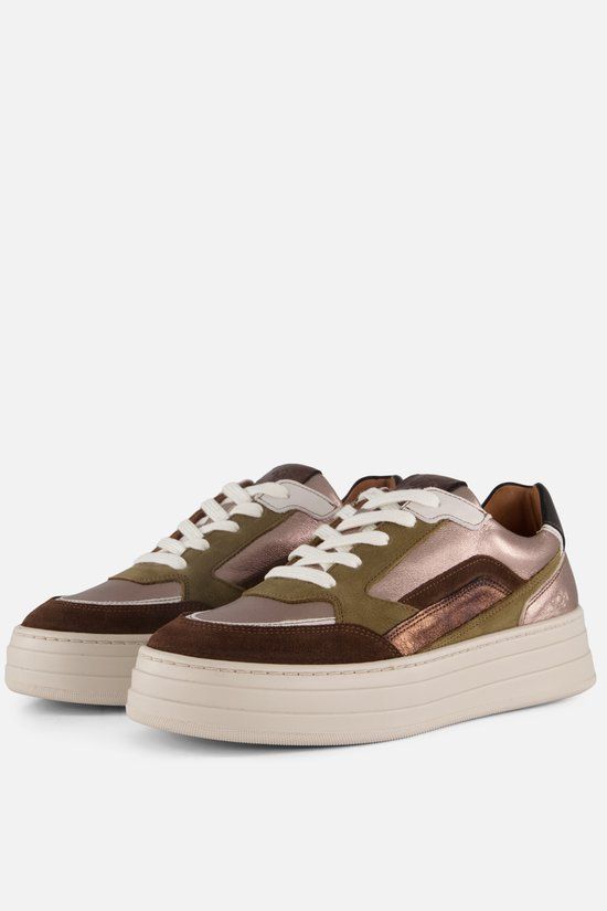 Aqa Sneakers brons Leer - Maat 38